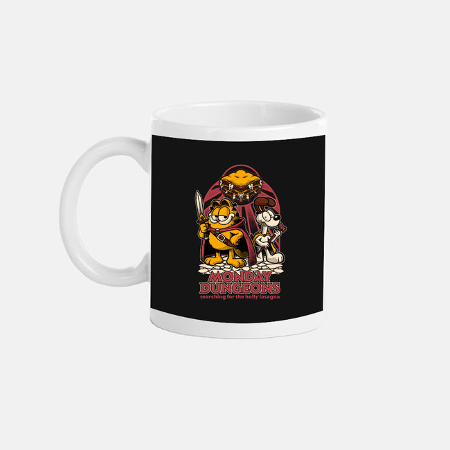 Monday Dungeons Lasagna-None-Mug-Drinkware-Studio Mootant