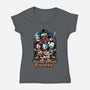 Dungeons And Ducks Cartoon-Womens-V-Neck-Tee-Studio Mootant