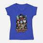 Dungeons And Ducks Cartoon-Womens-V-Neck-Tee-Studio Mootant