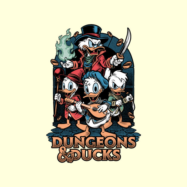 Dungeons And Ducks Cartoon-None-Fleece-Blanket-Studio Mootant