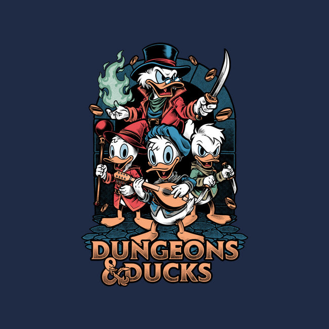 Dungeons And Ducks Cartoon-None-Polyester-Shower Curtain-Studio Mootant