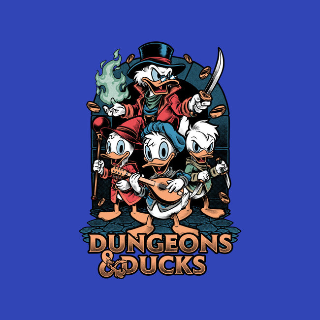 Dungeons And Ducks Cartoon-Womens-Fitted-Tee-Studio Mootant