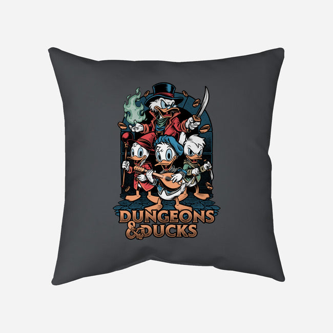 Dungeons And Ducks Cartoon-None-Removable Cover w Insert-Throw Pillow-Studio Mootant