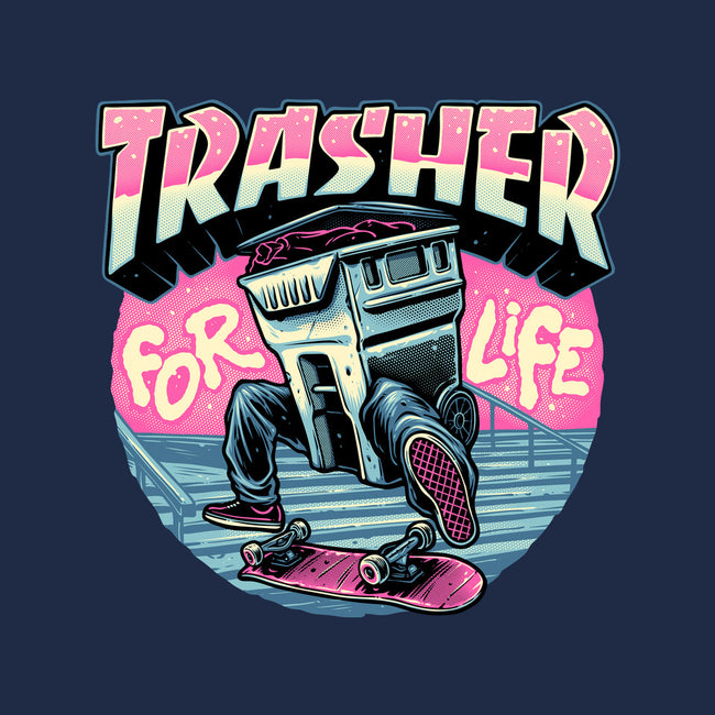 Trasher For Life-Womens-V-Neck-Tee-momma_gorilla