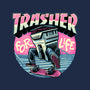 Trasher For Life-Womens-V-Neck-Tee-momma_gorilla