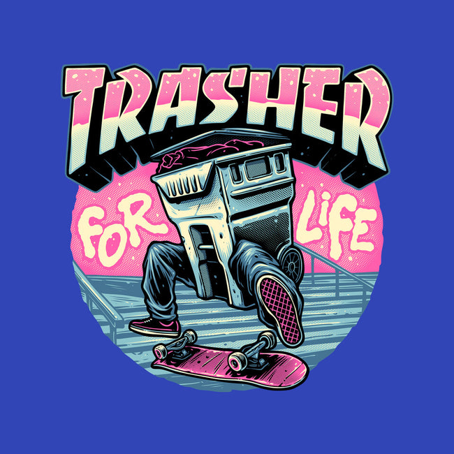 Trasher For Life-Womens-V-Neck-Tee-momma_gorilla