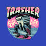Trasher For Life-Womens-V-Neck-Tee-momma_gorilla