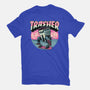 Trasher For Life-Womens-Fitted-Tee-momma_gorilla