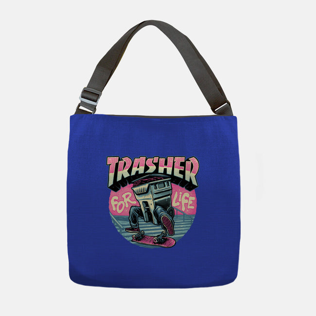 Trasher For Life-None-Adjustable Tote-Bag-momma_gorilla