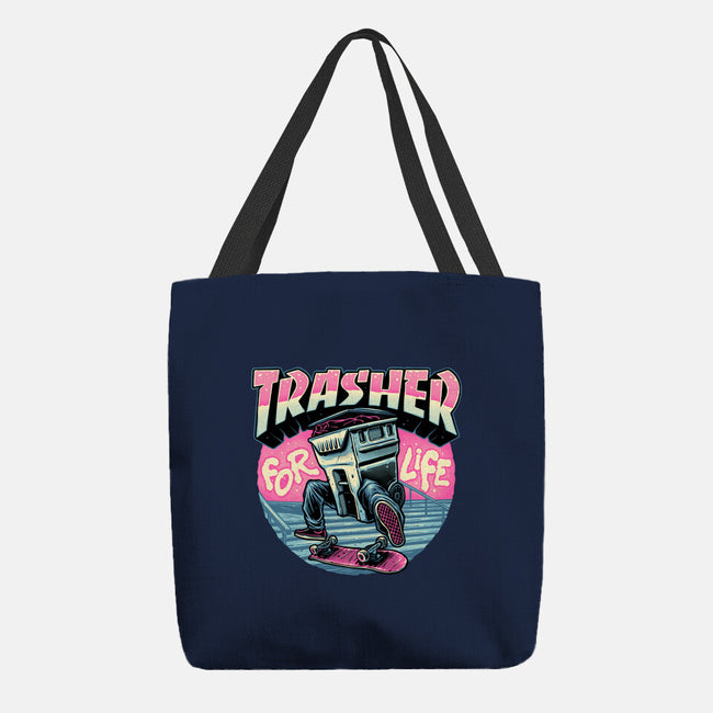 Trasher For Life-None-Basic Tote-Bag-momma_gorilla