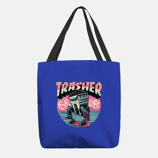 Trasher For Life-None-Basic Tote-Bag-momma_gorilla