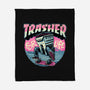 Trasher For Life-None-Fleece-Blanket-momma_gorilla