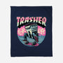 Trasher For Life-None-Fleece-Blanket-momma_gorilla