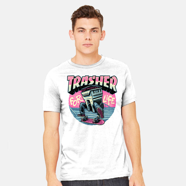 Trasher For Life-Mens-Heavyweight-Tee-momma_gorilla