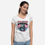 Trasher For Life-Womens-V-Neck-Tee-momma_gorilla