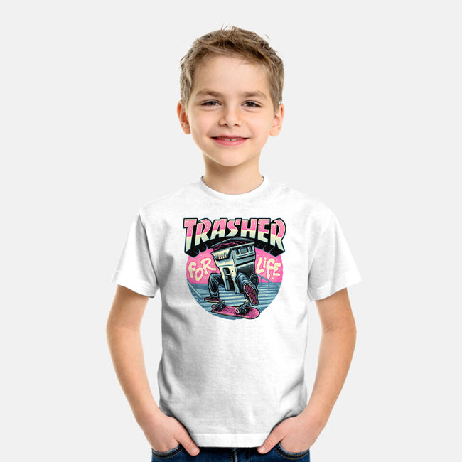 Trasher For Life-Youth-Basic-Tee-momma_gorilla