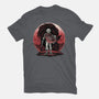 Hero And The Red Sunset-Mens-Basic-Tee-momma_gorilla