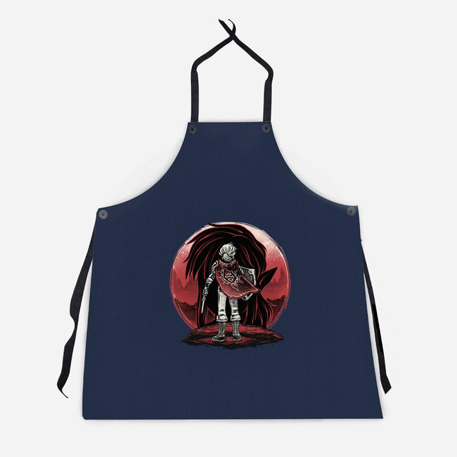 Hero And The Red Sunset-Unisex-Kitchen-Apron-momma_gorilla