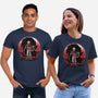 Hero And The Red Sunset-Unisex-Basic-Tee-momma_gorilla