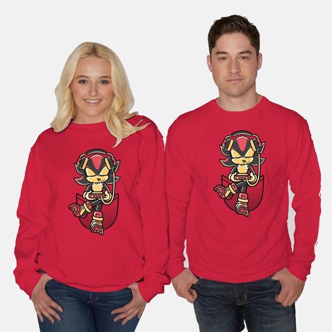 Shadow Pocket-Unisex-Crew Neck-Sweatshirt-naomori