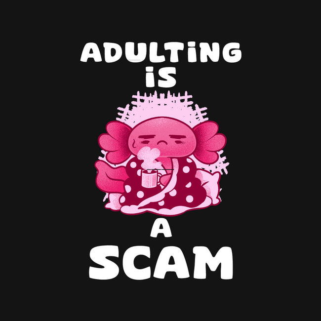 Adulting Is A Scam-Womens-Basic-Tee-FunkVampire