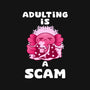 Adulting Is A Scam-Womens-V-Neck-Tee-FunkVampire