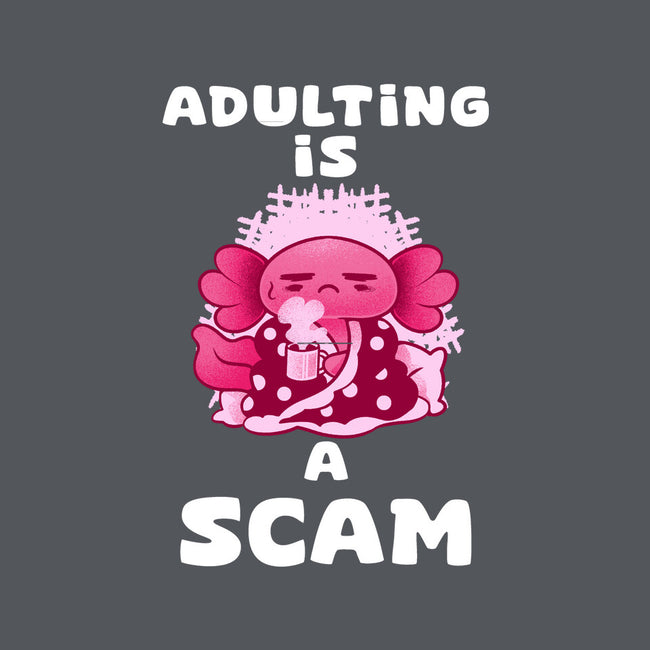 Adulting Is A Scam-None-Removable Cover w Insert-Throw Pillow-FunkVampire