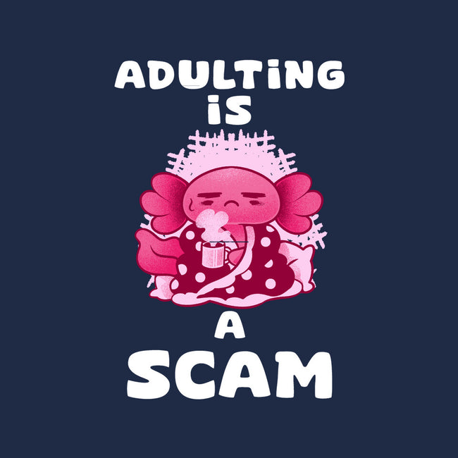 Adulting Is A Scam-Womens-Fitted-Tee-FunkVampire