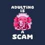 Adulting Is A Scam-Womens-V-Neck-Tee-FunkVampire