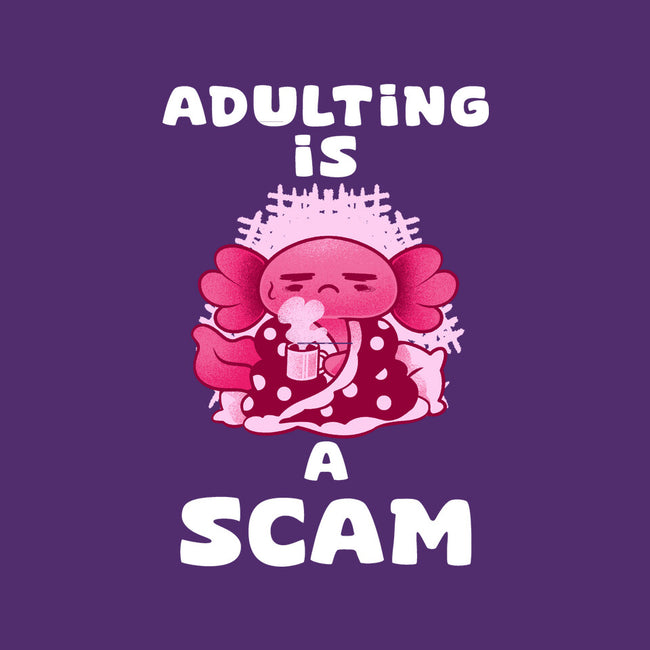 Adulting Is A Scam-Womens-Racerback-Tank-FunkVampire