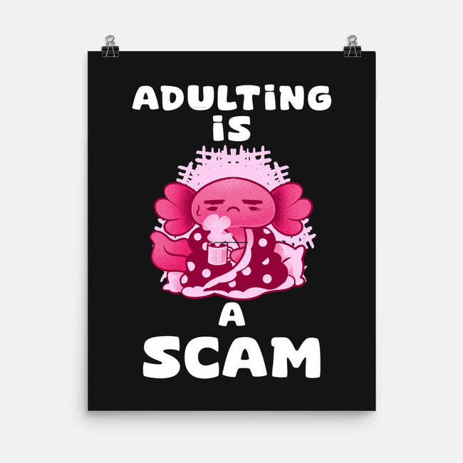 Adulting Is A Scam-None-Matte-Poster-FunkVampire