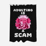 Adulting Is A Scam-None-Polyester-Shower Curtain-FunkVampire