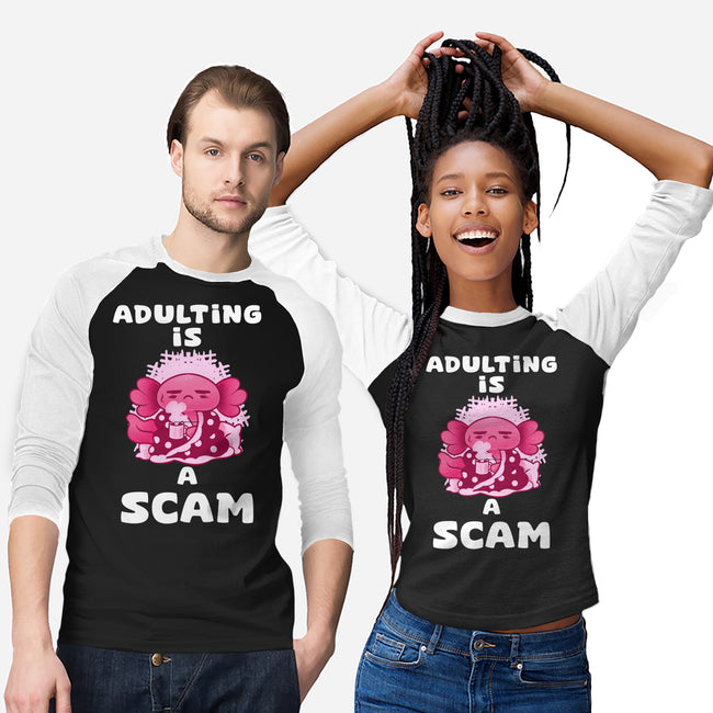 Adulting Is A Scam-Unisex-Baseball-Tee-FunkVampire