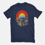 Tardis In Japan-Mens-Heavyweight-Tee-kharmazero