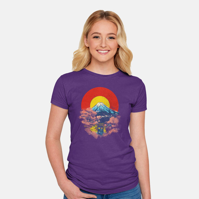 Tardis In Japan-Womens-Fitted-Tee-kharmazero