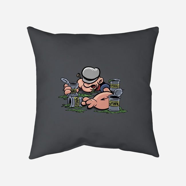 Spinach Binge-None-Removable Cover w Insert-Throw Pillow-zascanauta