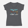Electric Mayhemz-Womens-V-Neck-Tee-zascanauta