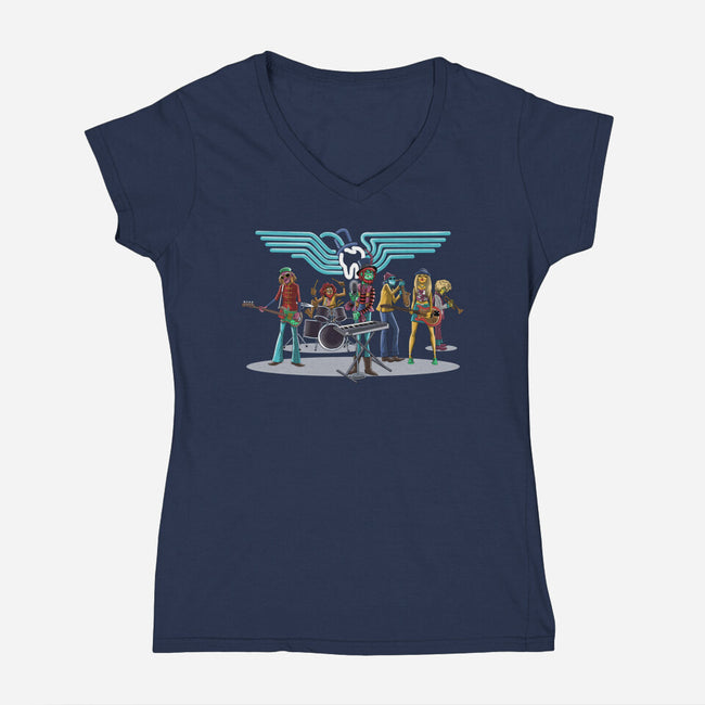 Electric Mayhemz-Womens-V-Neck-Tee-zascanauta