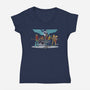 Electric Mayhemz-Womens-V-Neck-Tee-zascanauta
