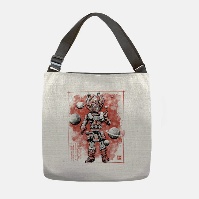 Devourer Of Worlds Sumi-e-None-Adjustable Tote-Bag-Astrobot Invention