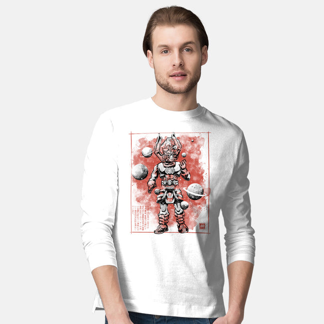 Devourer Of Worlds Sumi-e-Mens-Long Sleeved-Tee-Astrobot Invention