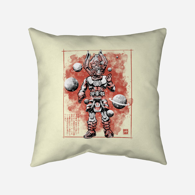 Devourer Of Worlds Sumi-e-None-Removable Cover w Insert-Throw Pillow-Astrobot Invention