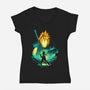 Midgar Mercenary-Womens-V-Neck-Tee-hypertwenty