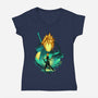 Midgar Mercenary-Womens-V-Neck-Tee-hypertwenty