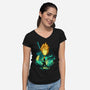 Midgar Mercenary-Womens-V-Neck-Tee-hypertwenty