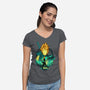Midgar Mercenary-Womens-V-Neck-Tee-hypertwenty