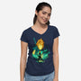 Midgar Mercenary-Womens-V-Neck-Tee-hypertwenty