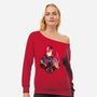 Claire Lightning-Womens-Off Shoulder-Sweatshirt-hypertwenty