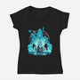 Captain Of The Knights Of Pluto-Womens-V-Neck-Tee-hypertwenty