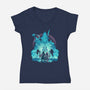 Captain Of The Knights Of Pluto-Womens-V-Neck-Tee-hypertwenty